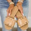 Qupid Tracey Sandals- Tan Size 5.5,6,6.5