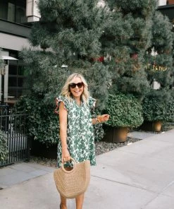 THML Eileen Dress- Green