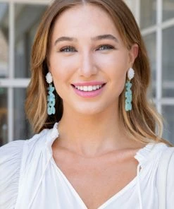 US Jewelry House Mrs. Statement Earrings - Mint Bridal Edit