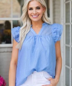 Entro Sofia Top- Blue