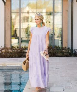 English Factory Dresses Lara Dress- Lilac