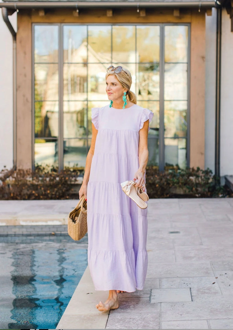 English Factory Dresses Lara Dress- Lilac