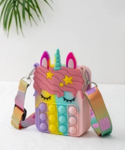 * Girls Unicorn Pop Socket Bag Accessories